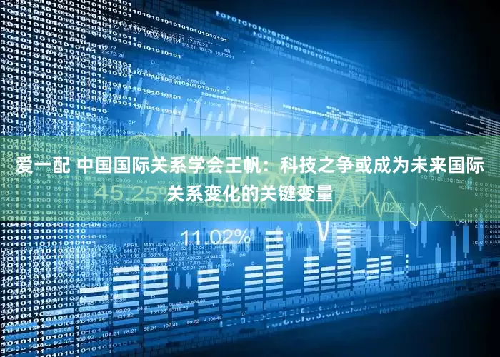 爱一配 中国国际关系学会王帆：科技之争或成为未来国际关系变化的关键变量